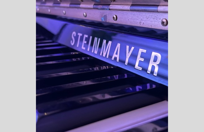 Used Steinmayer Polished Ebony Mini Upright Piano - All Inclusive Premium Package (SN:550150086) - Image 5